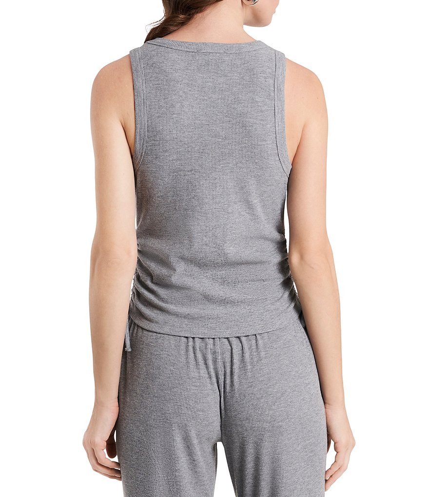 1. STATE Side Tie Crew Neck Coordinating Knit Tank