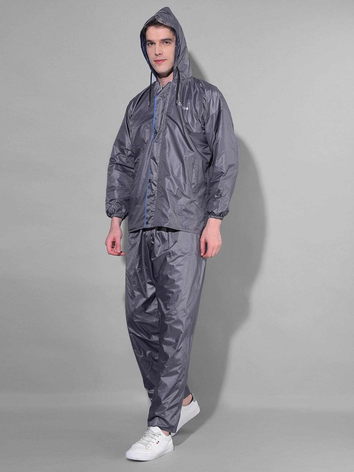 Wildcraft Red & Maroon Regular Fit Colour Block Rainwear Jacket