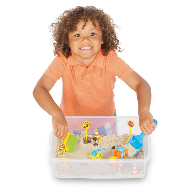 Construction Zone Sensory Bin - Creativity for Kids