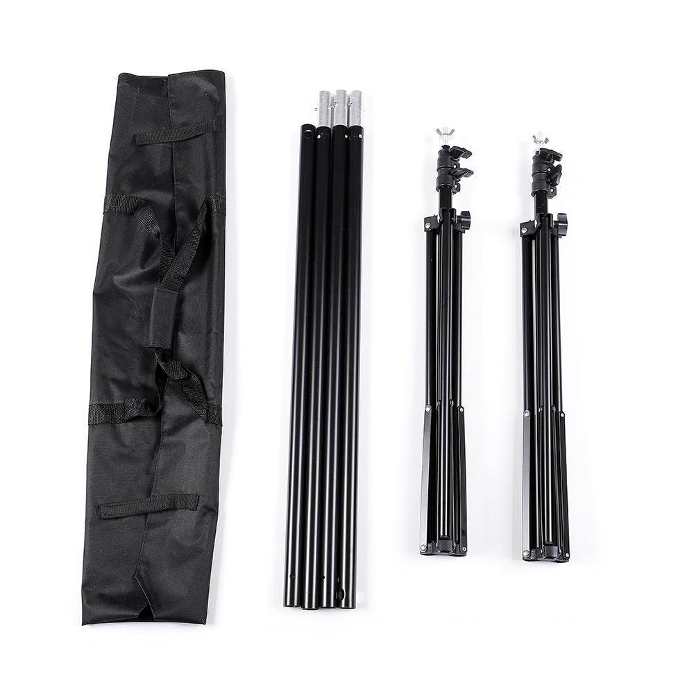 10x6.5ft Adjustable Background Support Stand Photo Studio Backdrop Crossbar Set