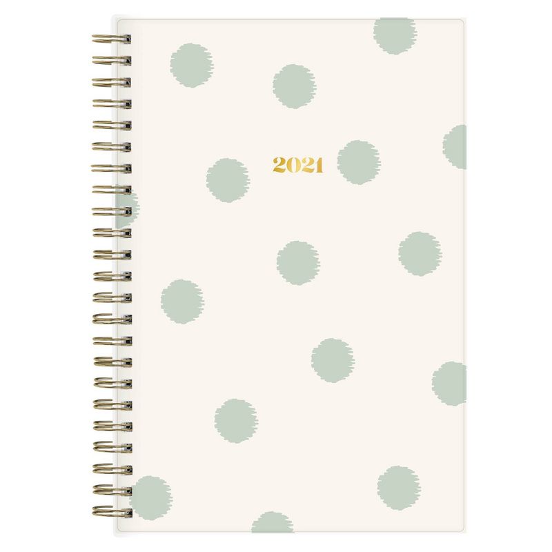 2021 The Everygirl Planner 5" x 8" Plastic Weekly/Monthly Wirebound Wyatt - Blue Sky