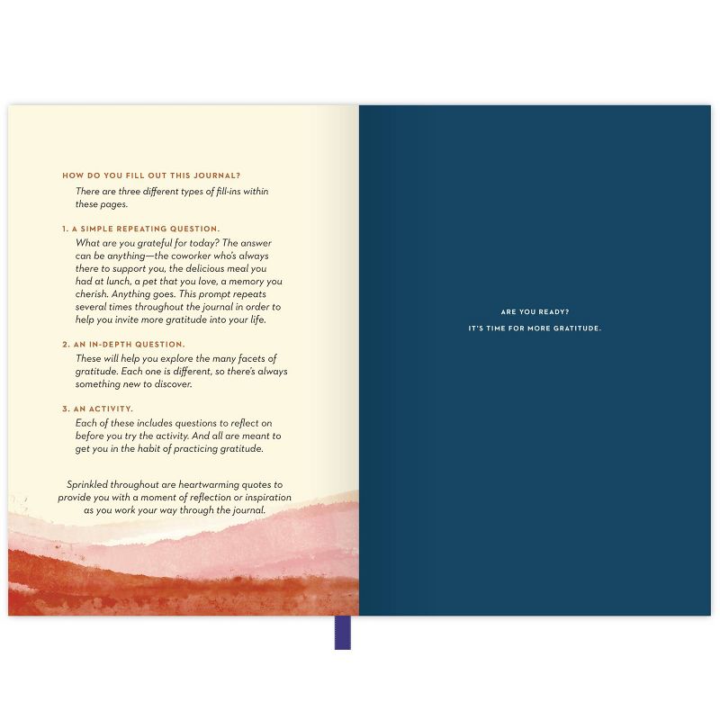 Guided Journal Softcover Sewn Moments of Gratitude - Green Inspired