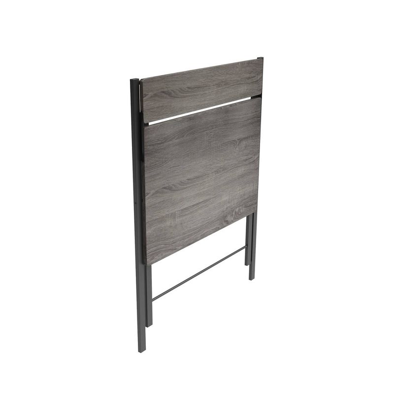 Core Folding Two Tier Desk Gray Oak/Black - Jamesdar