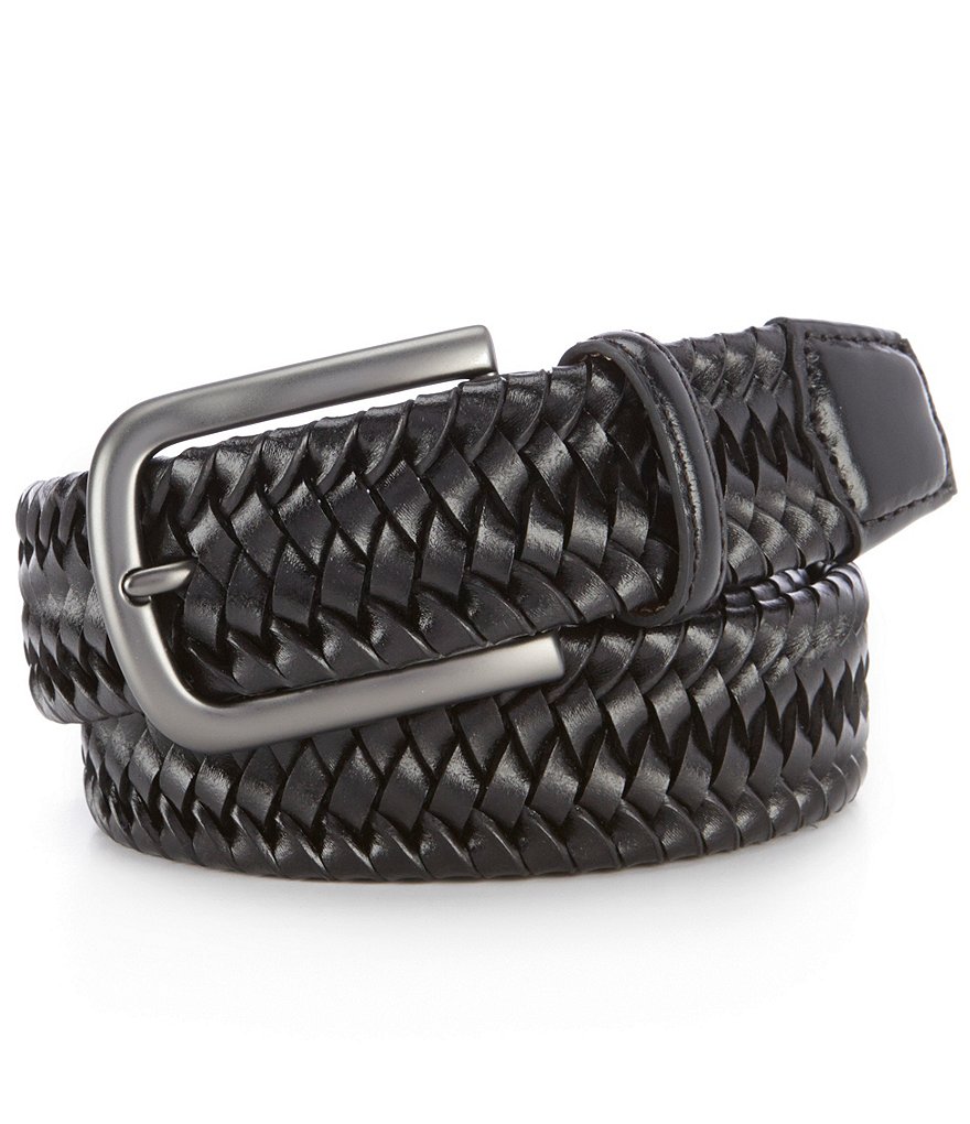 Cremieux Stretch Braid Leather Belt