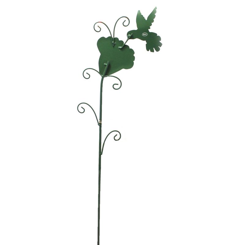 Home & Garden 35.0" Sleepy Flower & Hummingbird Spring Summer Round Top Collection  -  Decorative Garden Stakes