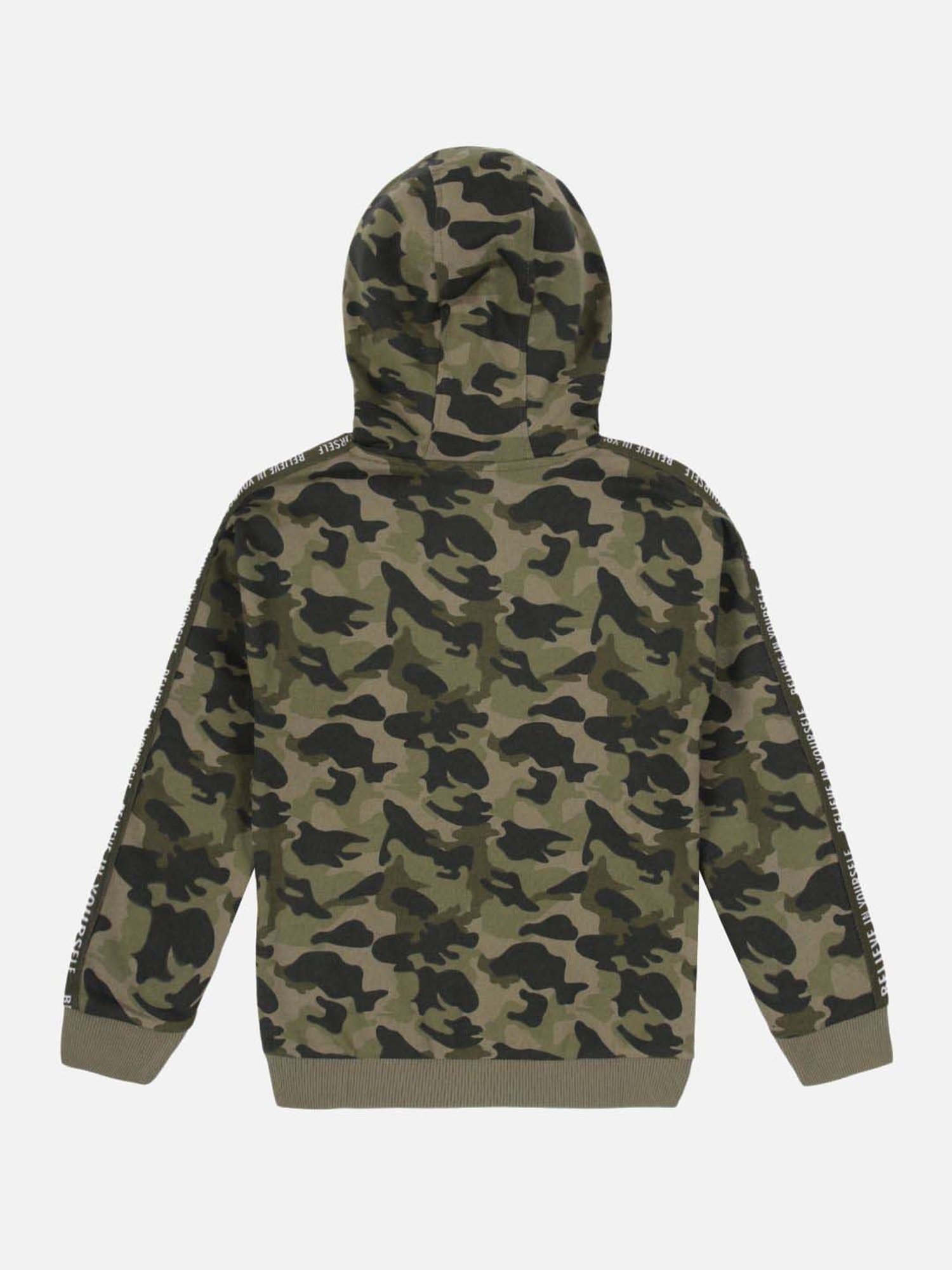 Allen Solly Junior Orange Cotton Regular Fit Full Sleeves Sweatshirt