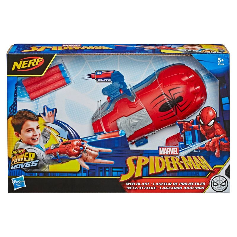 NERF Power Moves Marvel Spider-Man Web Blast Web Shooter