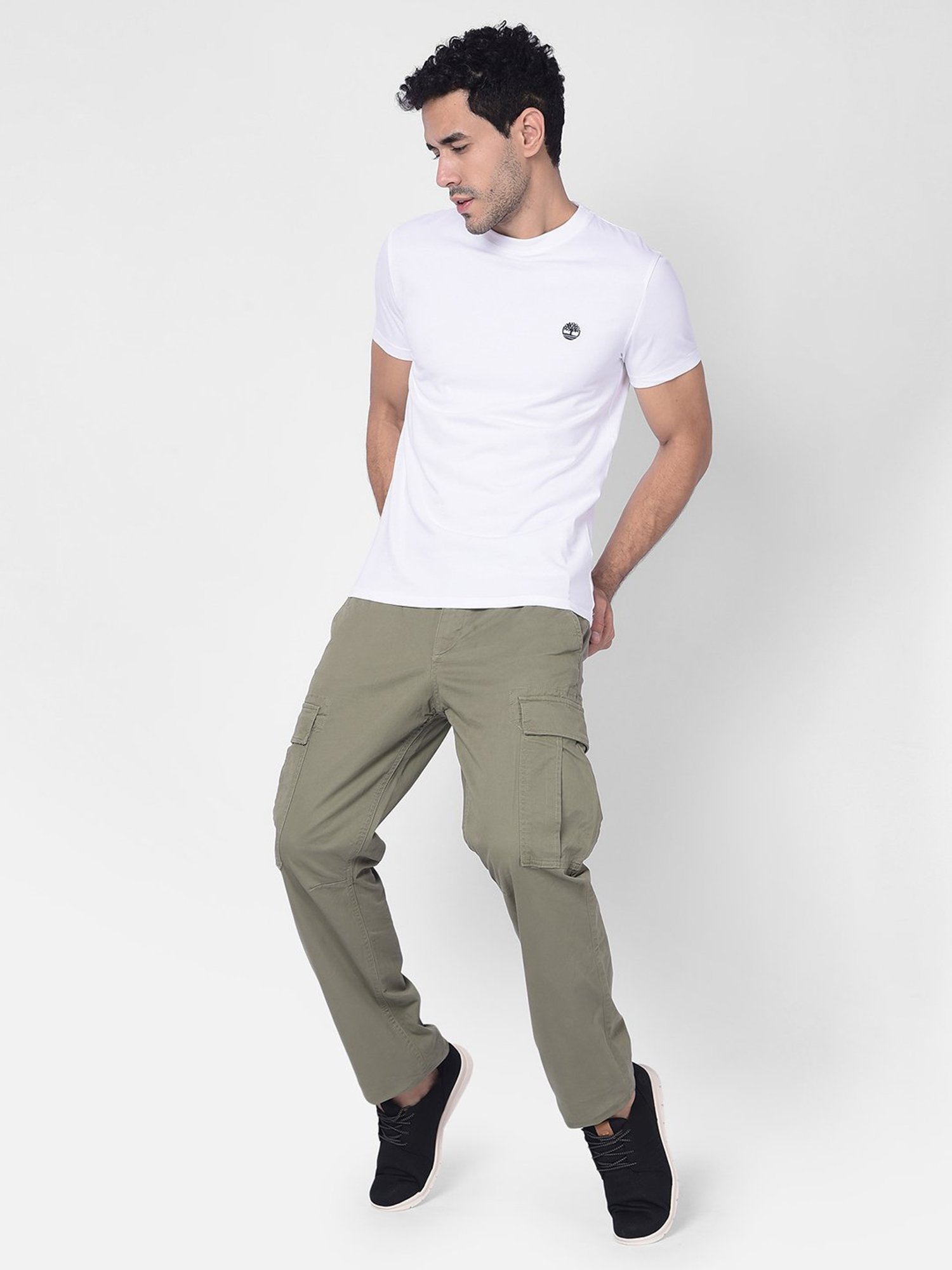 Timberland White Regular Fit Crew T-Shirt