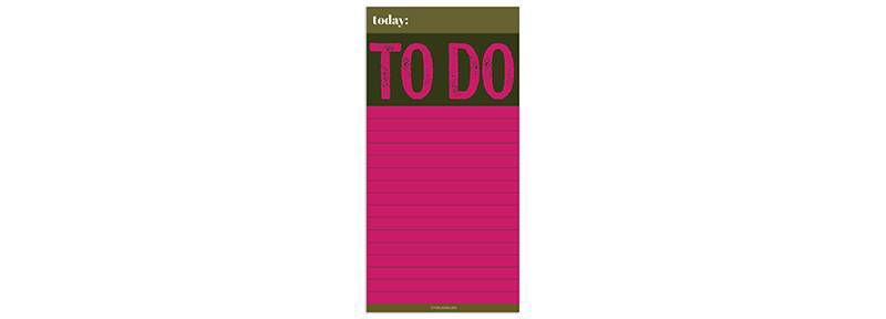 Undated To Do Memo Magnet Pad Pink - TF Publishing