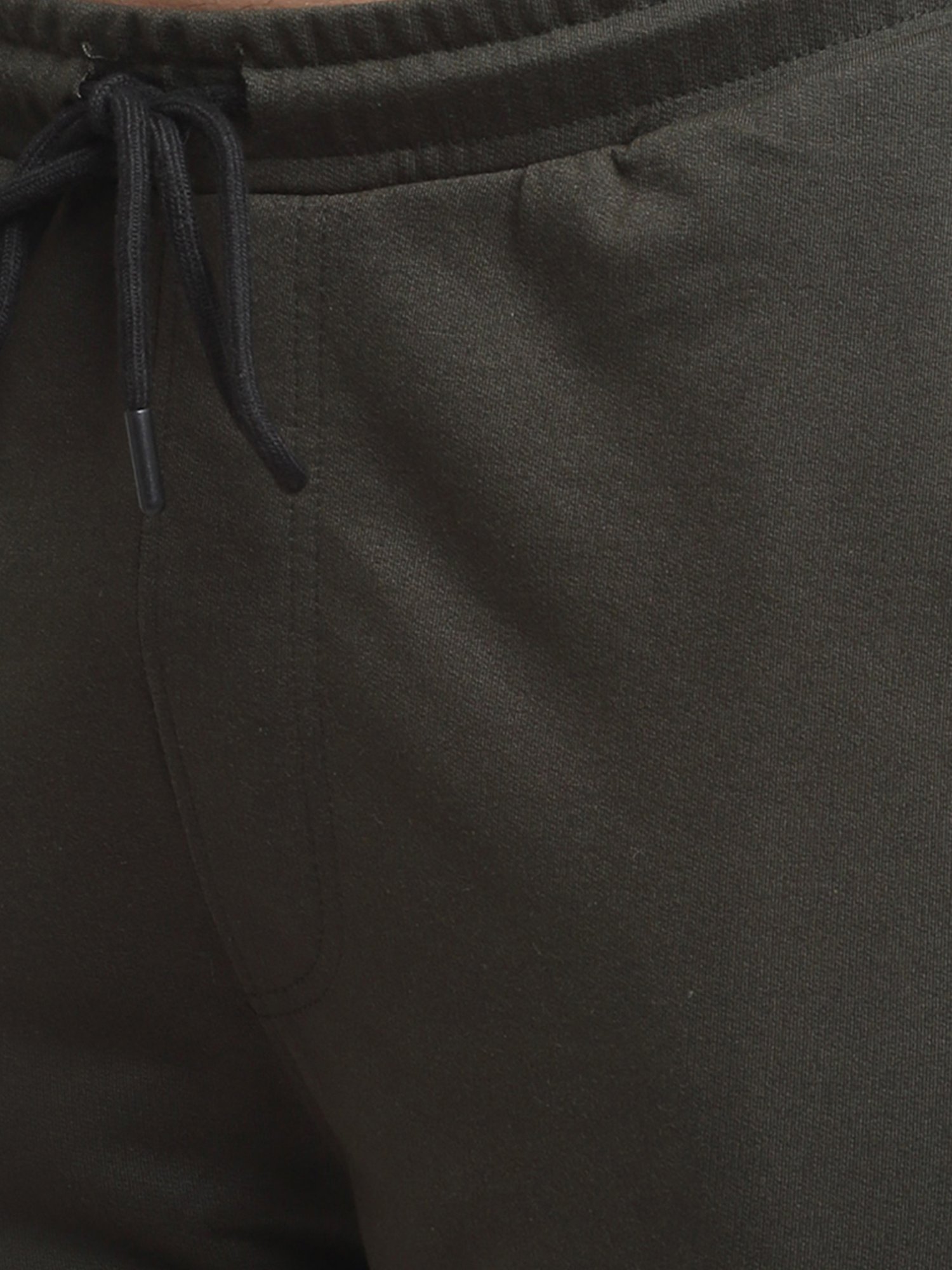 Venitian- Forbidden Clothing Olive Green Slim Fit Printed Trackpants