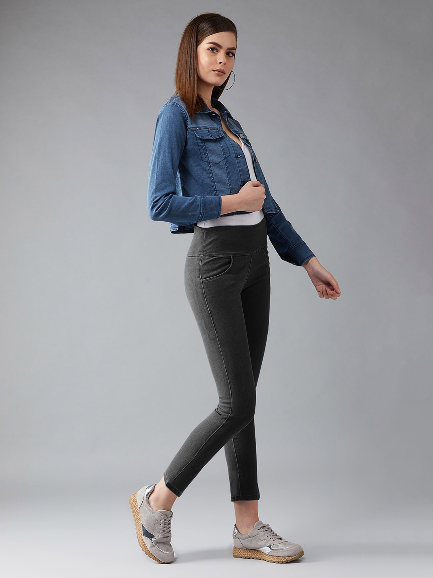 DOLCE CRUDO Navy Full Sleeves Jacket