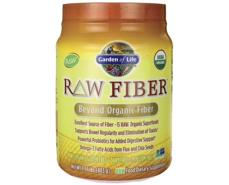 Garden of Life Fiber Supplements Raw Organic Fiber Powder 1.77 lbs.