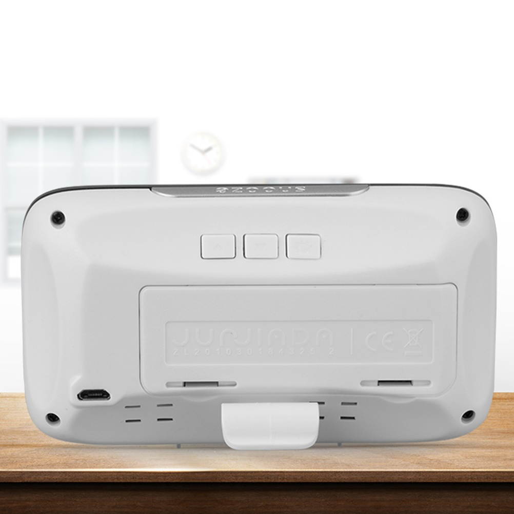 Digital LED Alarm Clock Large LED Display Voice Control Electronic Backlight Desktop Alarm Clock