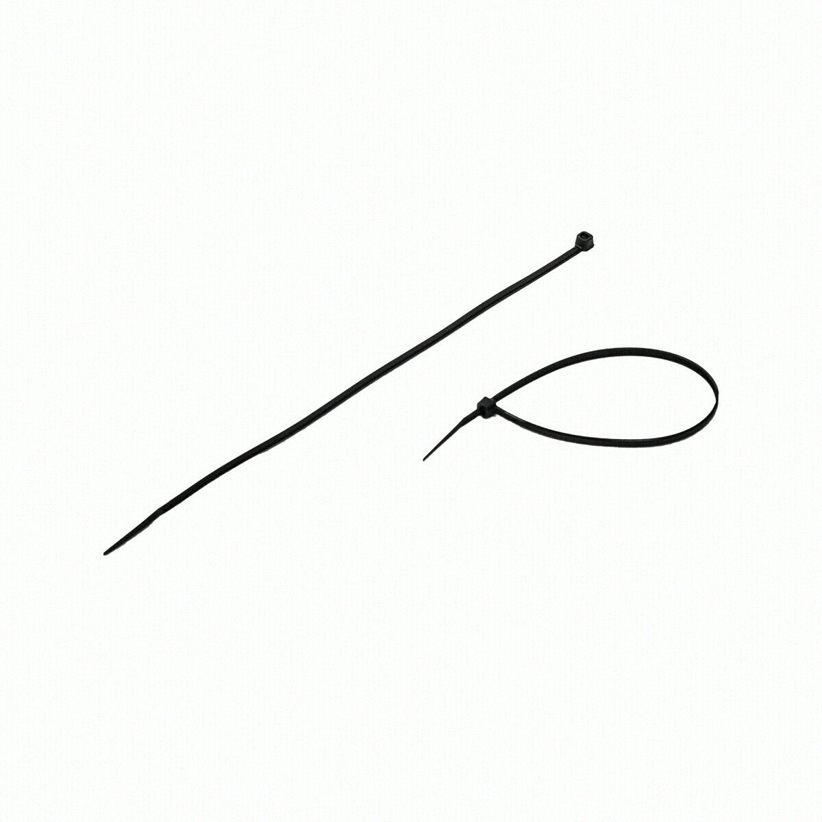 8 Inch Nylon UV Resistant Cable Wire Zip Tie 40 lbs - Black 500 Pack Lot Pcs Qty