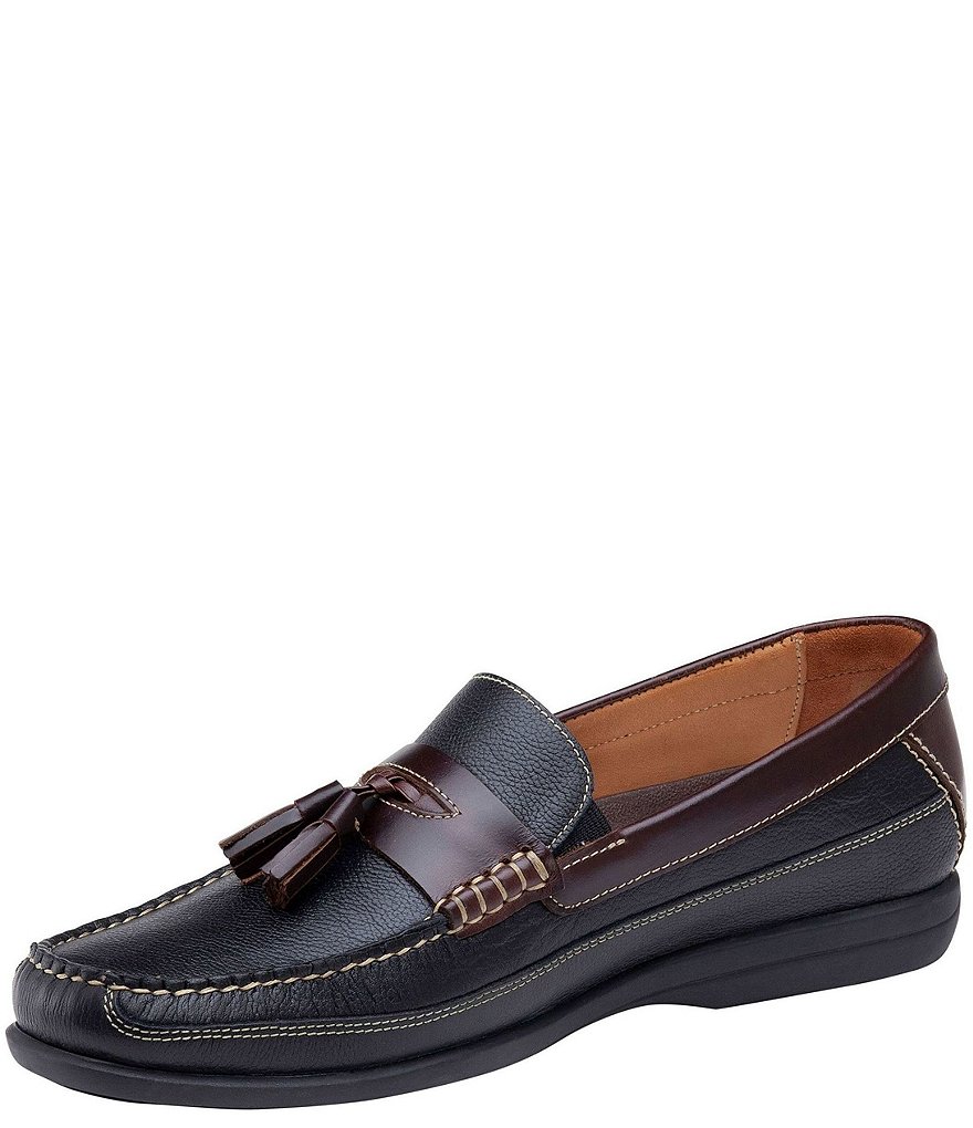 Johnston & Murphy Men's Locklin Oiled Leather Tassel Loafers