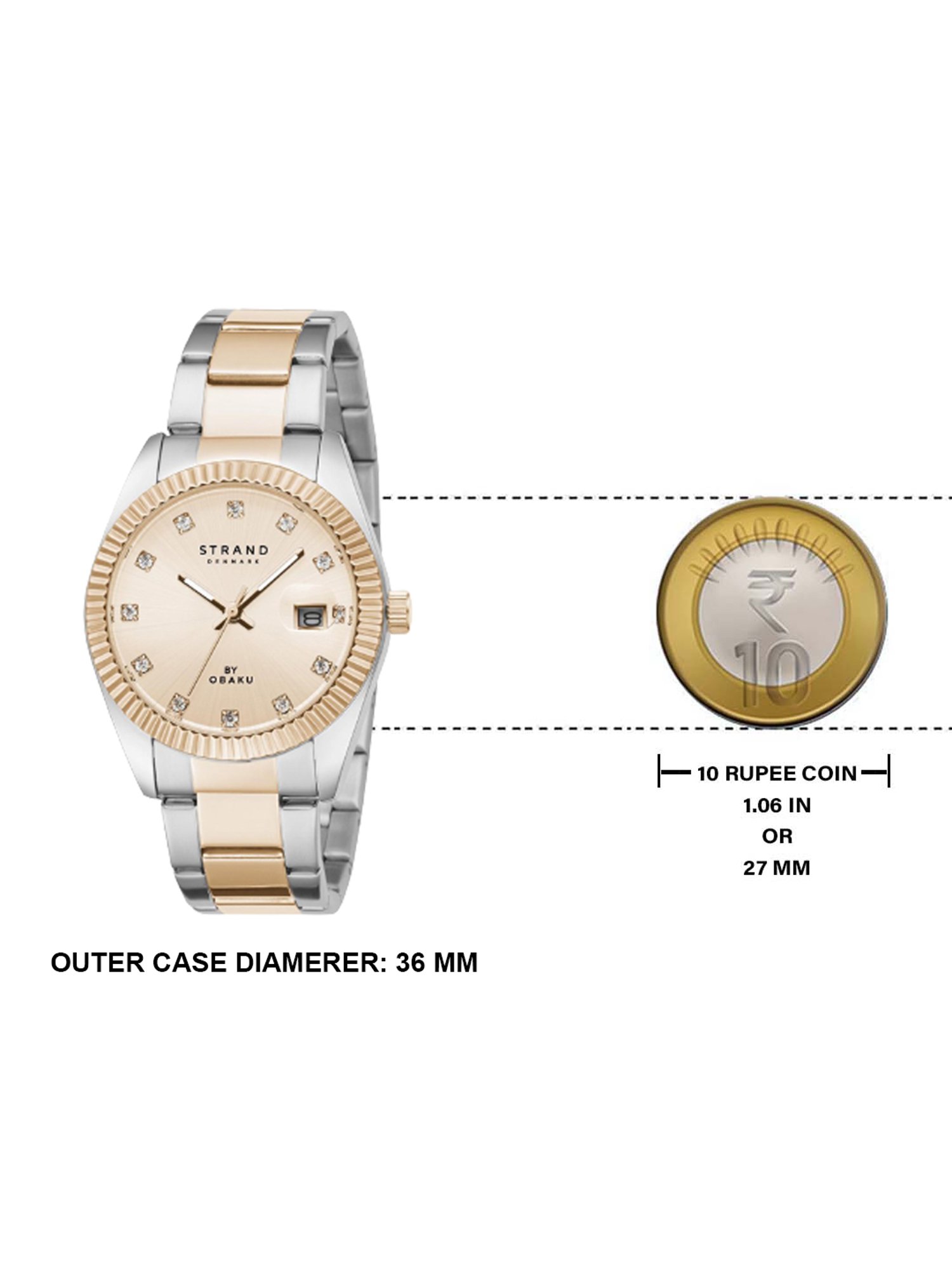 STRAND by Obaku S721LDHVSH Delmore Mini Indigo Analog Watch for Women