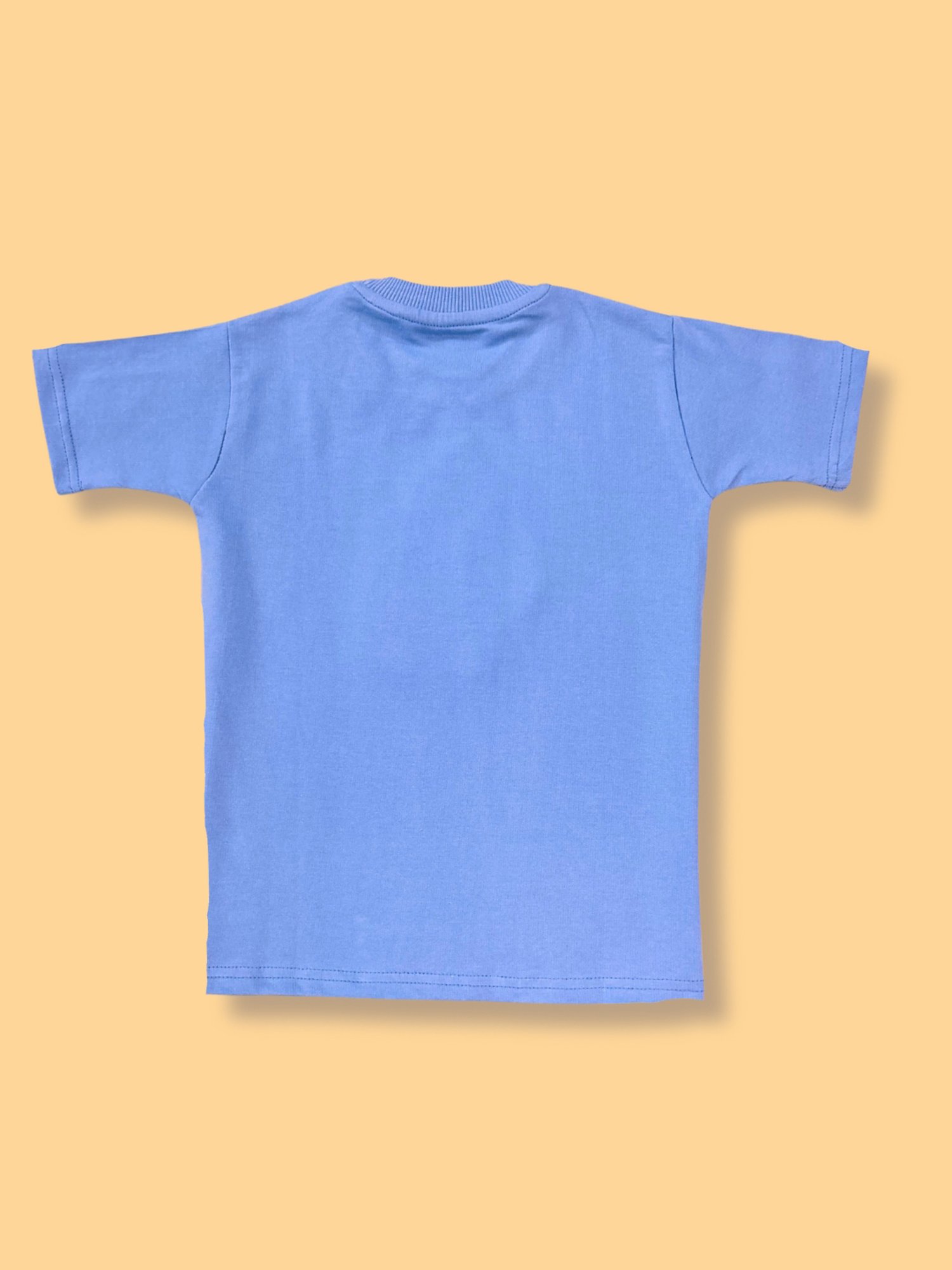Tippy Top Kids Light Blue Self Design T-Shirt
