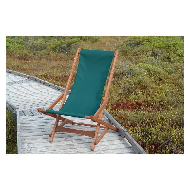 Hardwoof Folding Patio Accent Chair Green - Byer of Maine