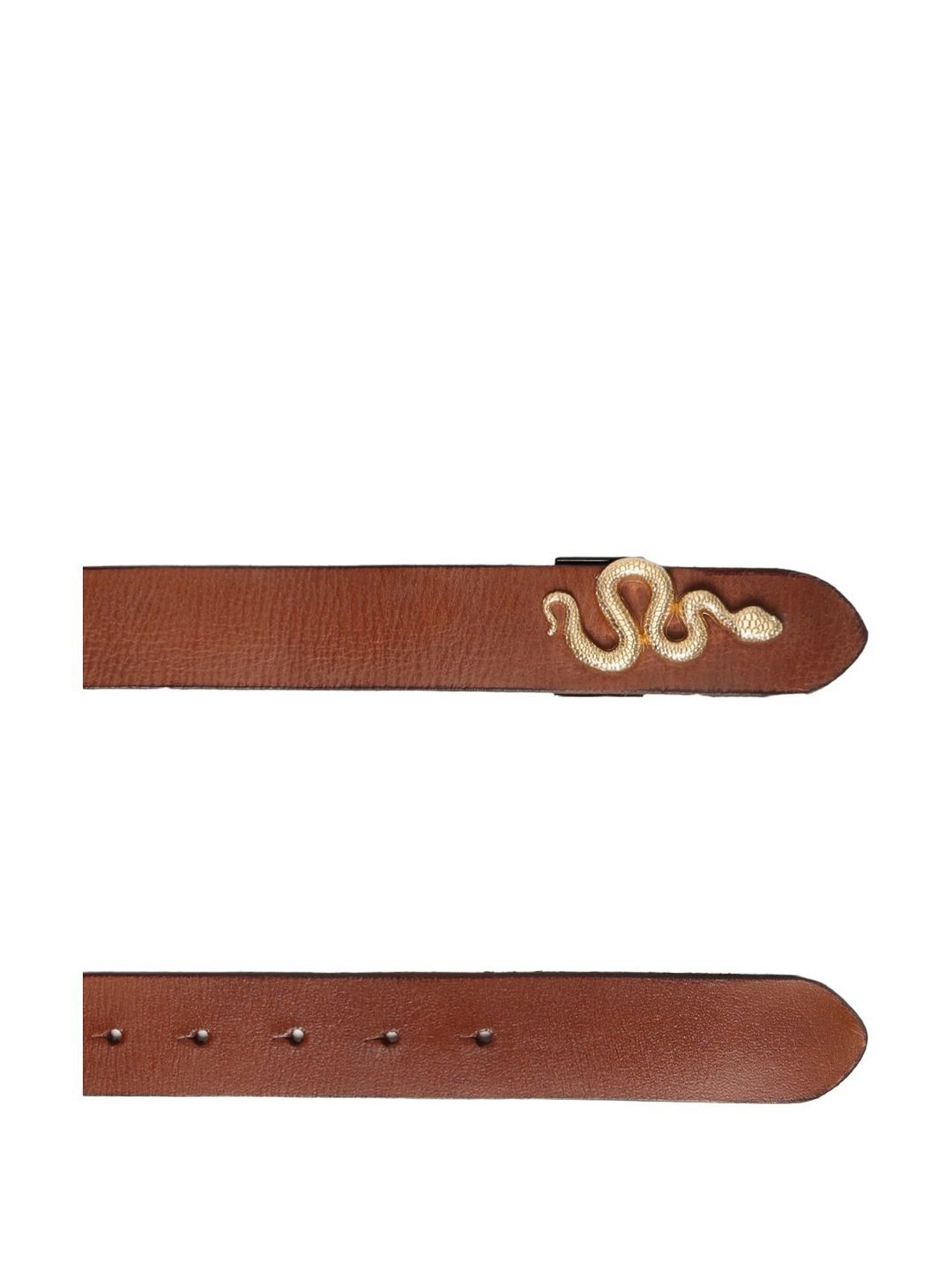 Fossil Julian Black Leather Solid Waist Belt