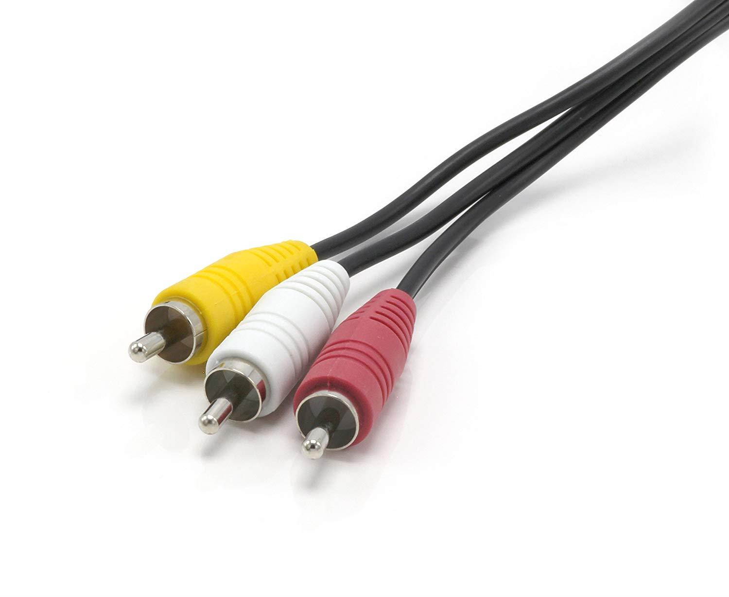 Video CableComposite Cord 30 ft RCA to RCA MMx3AV Cable for TVDVDVCD etd
