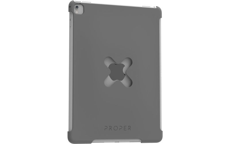 PROPER X Lock Case - For Apple iPad Air 2, iPad Pro (2017) iPad Air 2, iPad Pro (2017), Apple Pencil - Space Gray - Rubberized