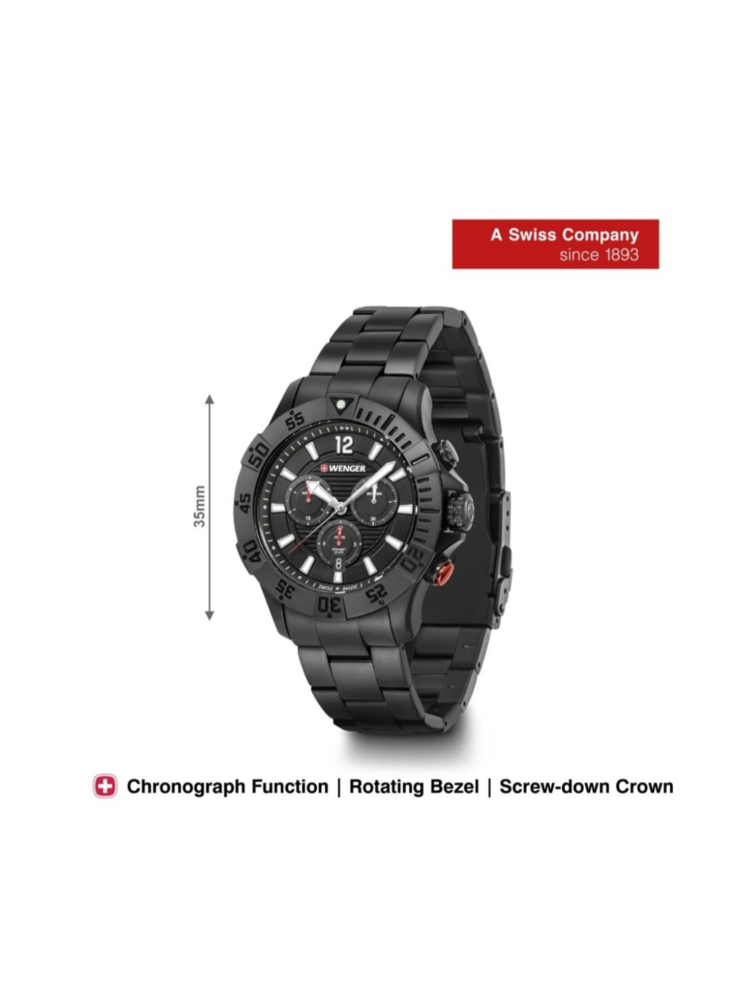 Wenger Swiss Made 01.0643.121 Seaforce Chrono Analog Watch for Men