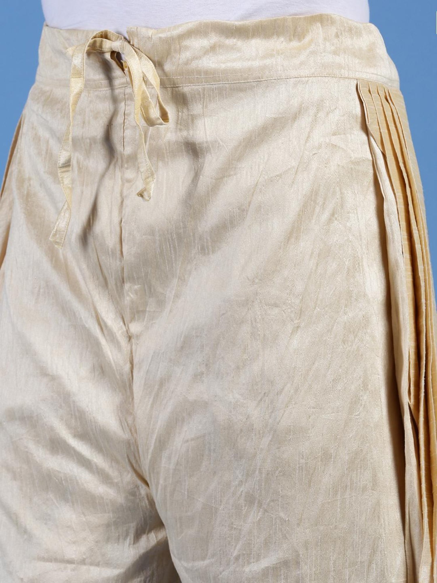 Sanwara Beige Regular Fit Embroidered Dhotis