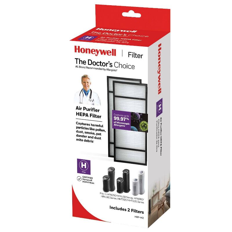 Honeywell 2pk True HEPA Allergen Remover Replacement Filter H