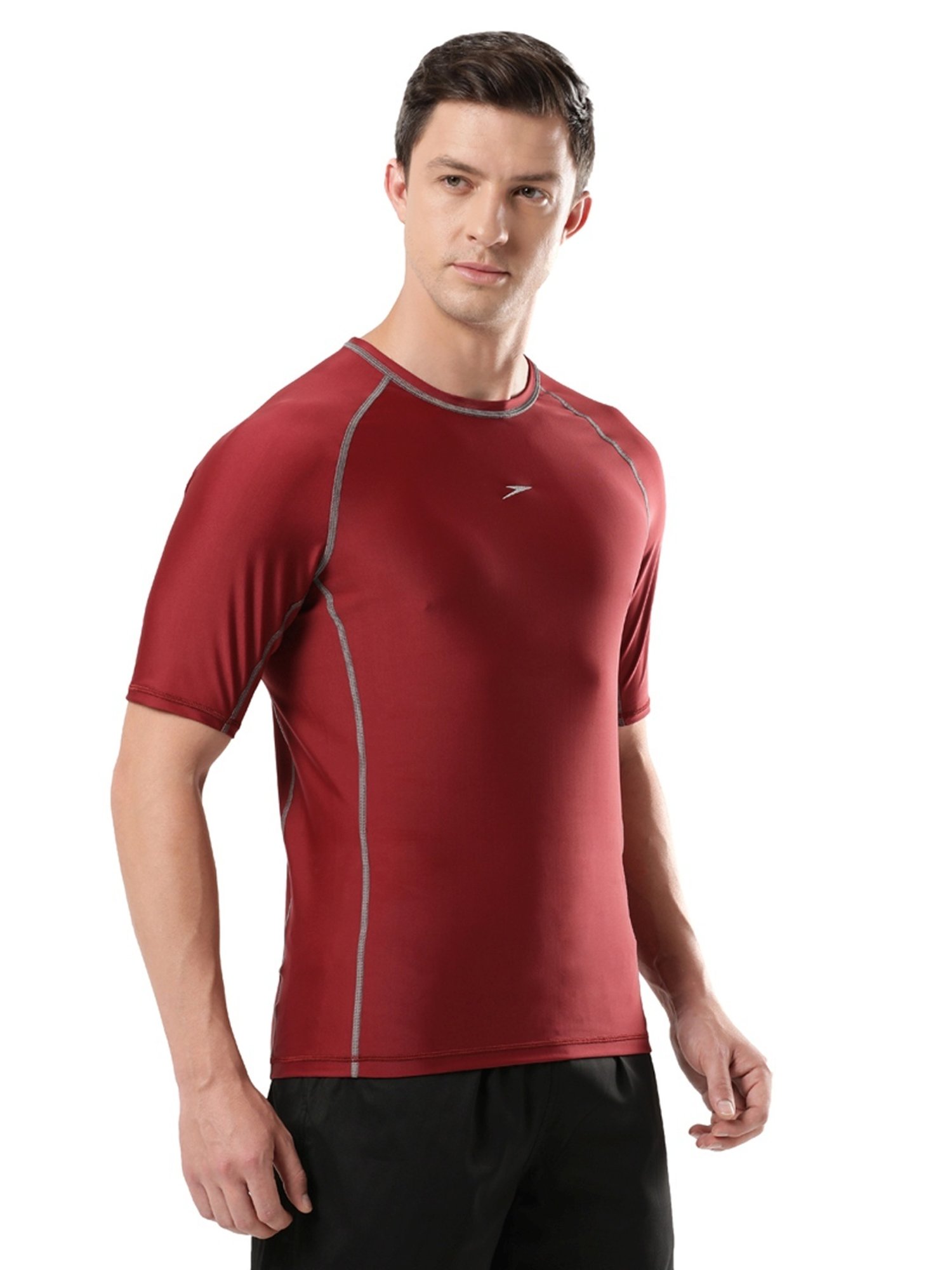 Speedo Oxblood Regular Fit Sports T-Shirt