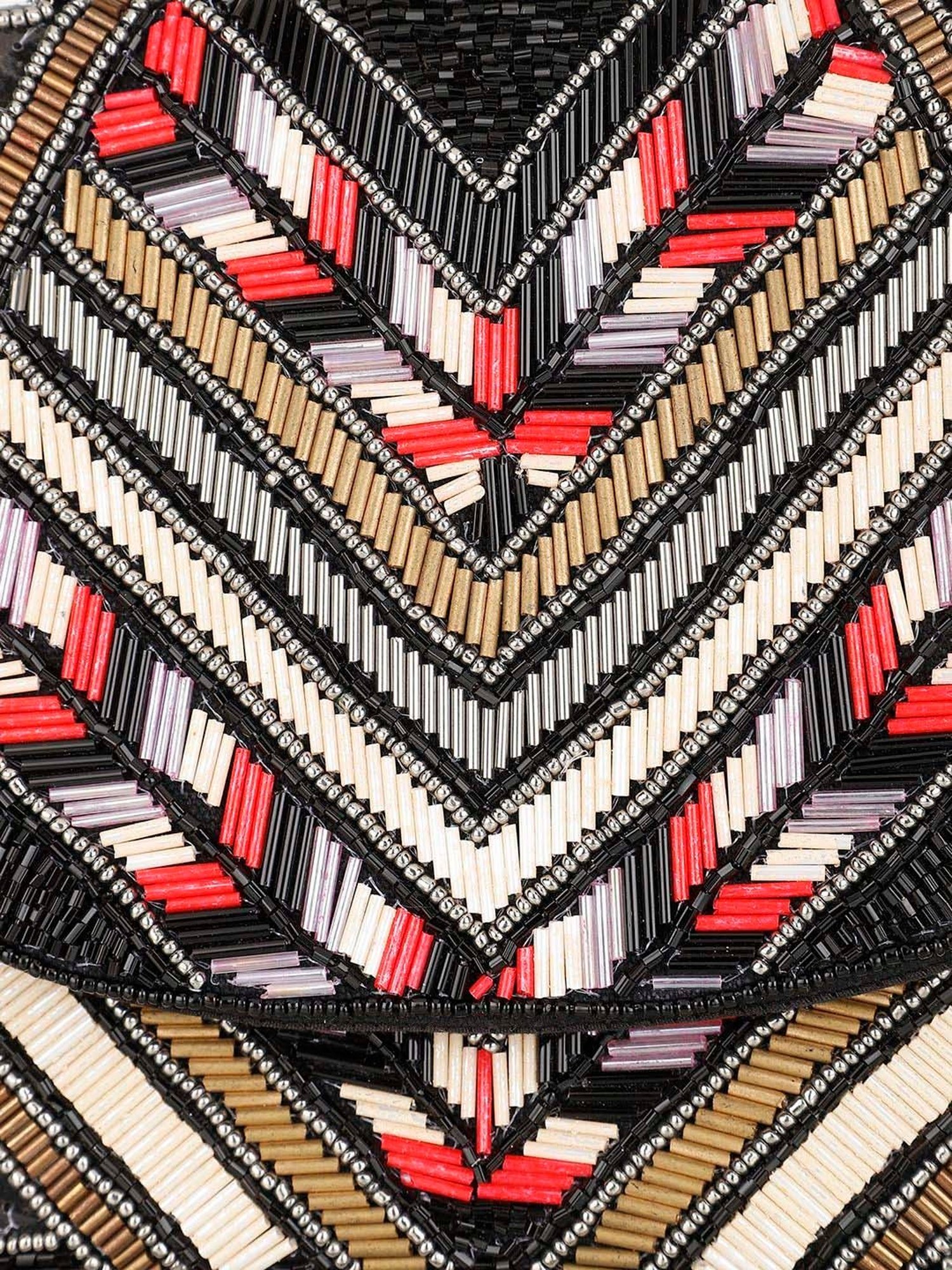 Aditi Wasan Black Fabric Envelope Clutch