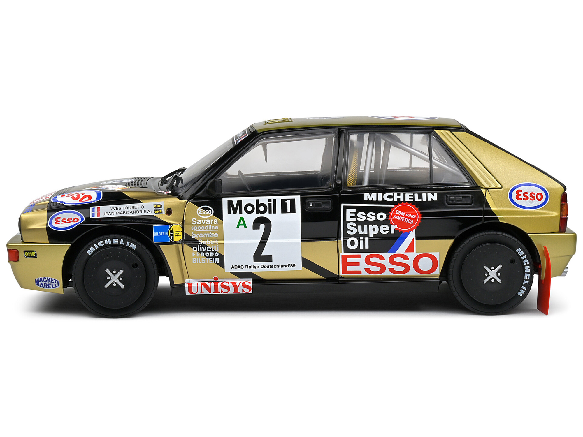 Lancia Delta HF Integrale Evoluzione #2 Carlos Sainz - Luis Moya "Jolly Club" "Tour de Corse - Rallye de France" (1993) 1/18 Diecast Model Car by Kyosho