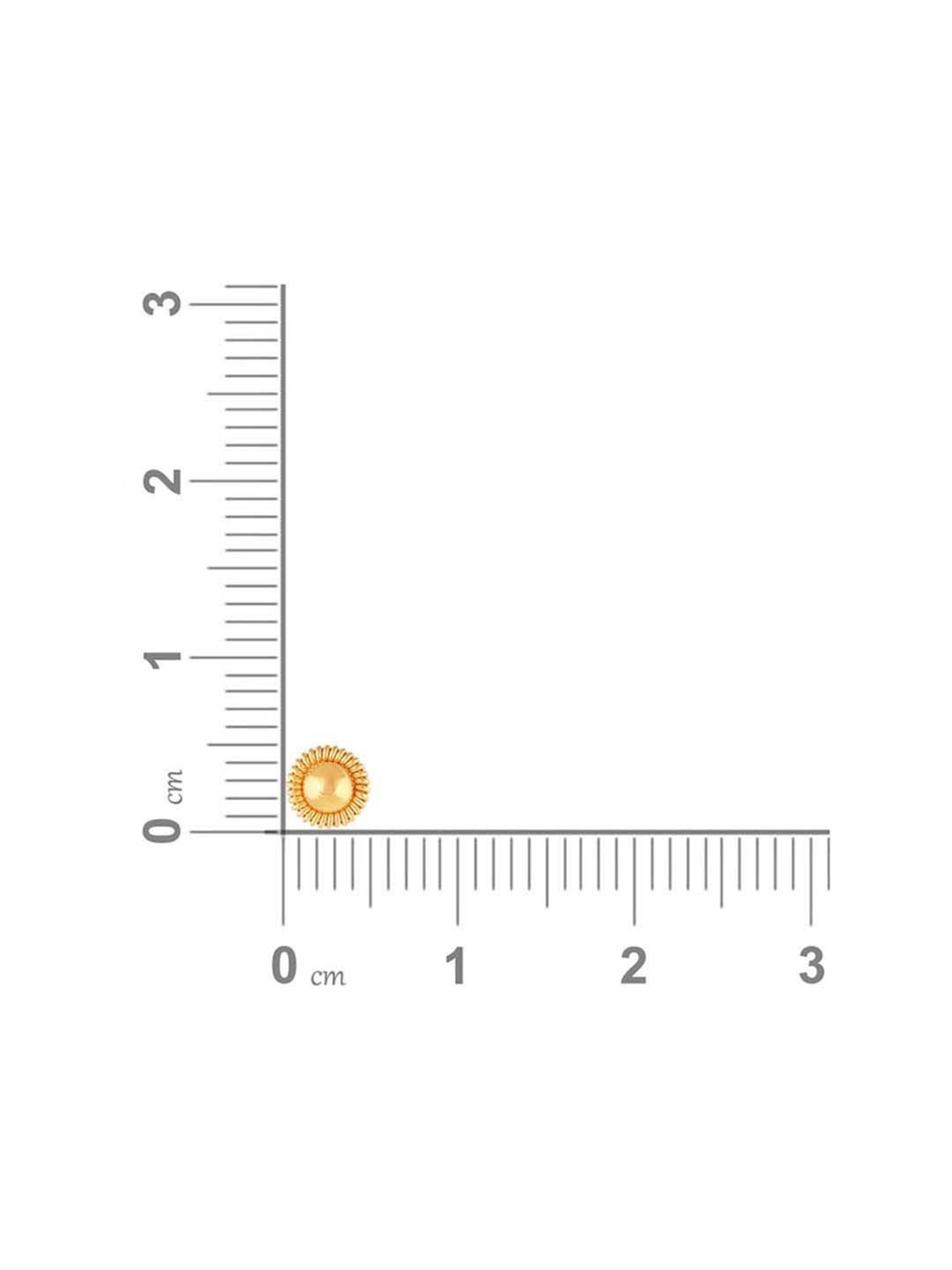 Malabar Gold and Diamonds 22 kt Gold Nosepin