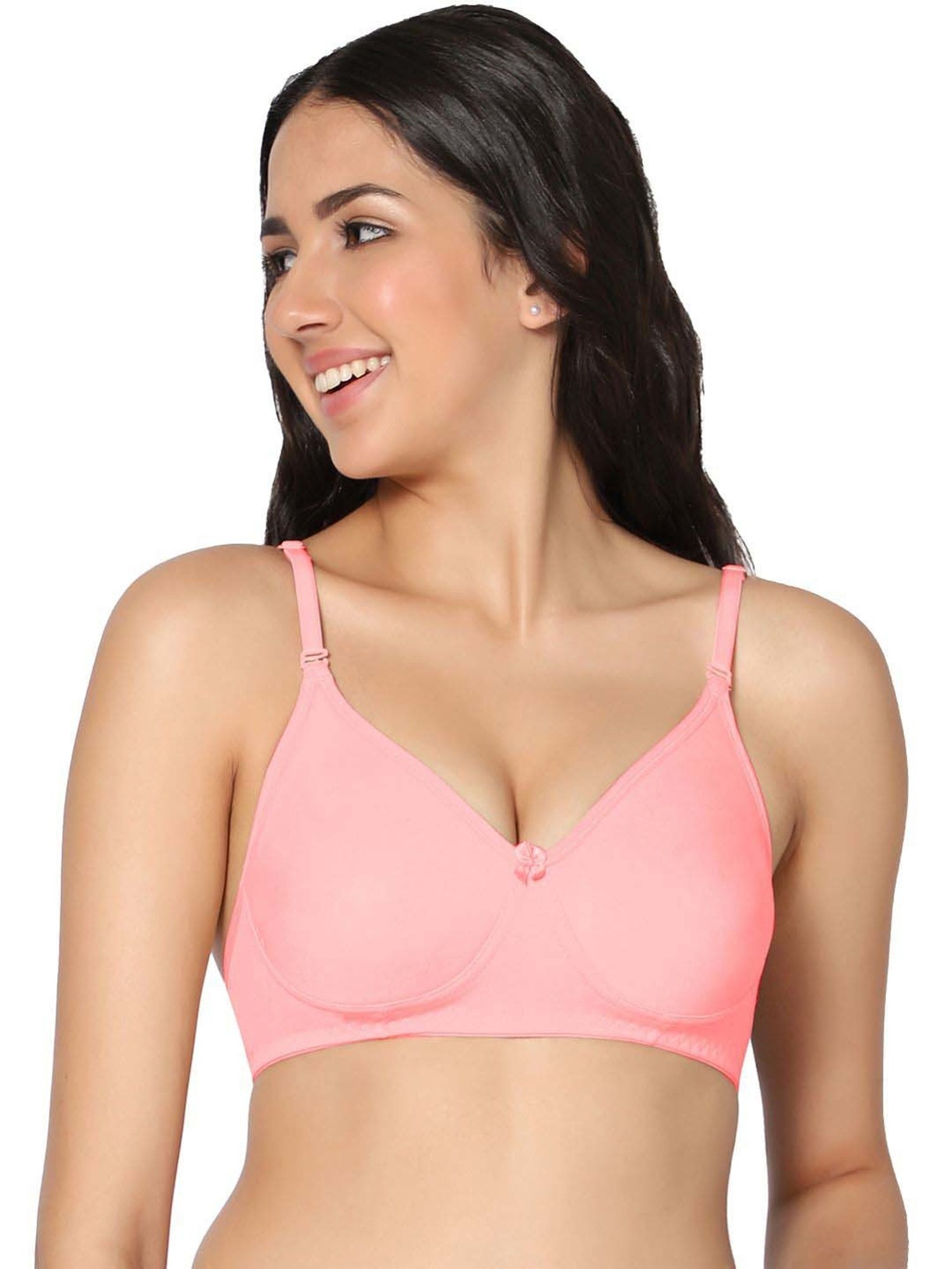 IN CARE Pink Cotton T-Shirt Bra