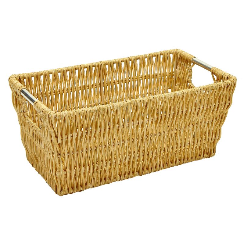 Simplify Large Rattan Storage Basket Natural