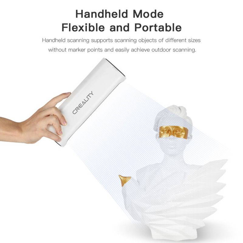 Original Creality CR-SCAN01 Portable 3D Scanner 3D Modeling Scanner High Precision Support OBJ/STL Output for 3D Printing Industrial Design Modeling