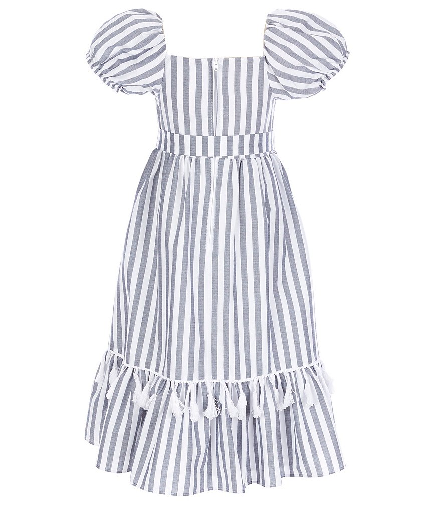 Rare Editions Little Girls 4-6X Puffed-Sleeve Striped Maxi Dress