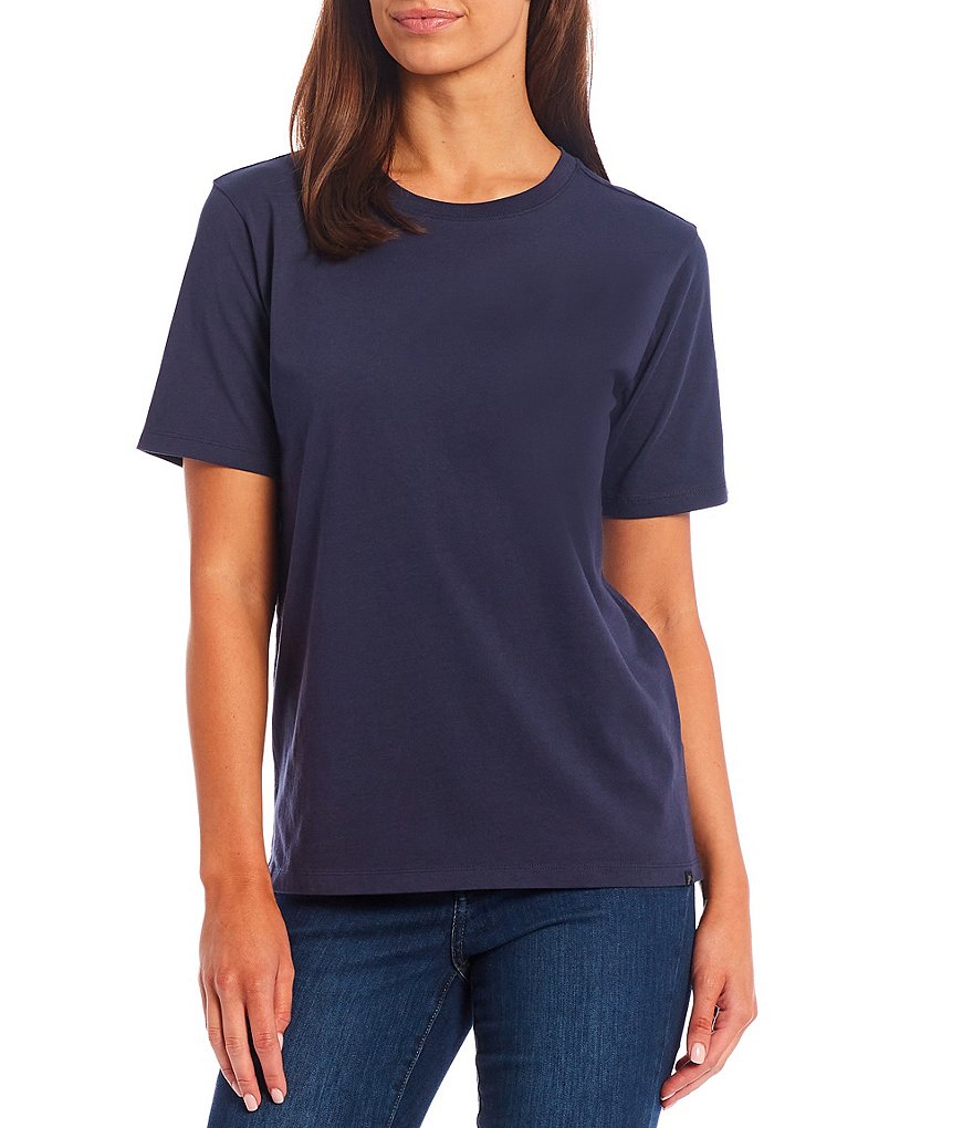 Pendleton Deschutes Solid Crew Neck Short Sleeve Cotton Jersey Tee