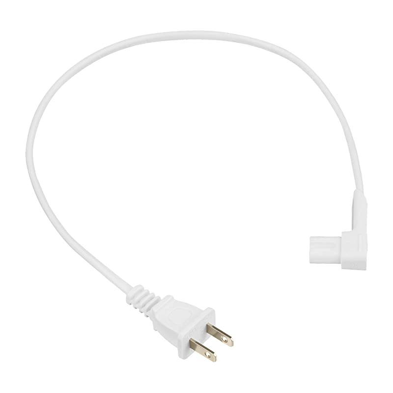 19.5in 2-Pack Power Cord Compatible with Sonos Play One, Sonos Play-1 and Sonos One SL Speaker. Compatible with Sonos Play One Short Power Cable Cord (Short, White)