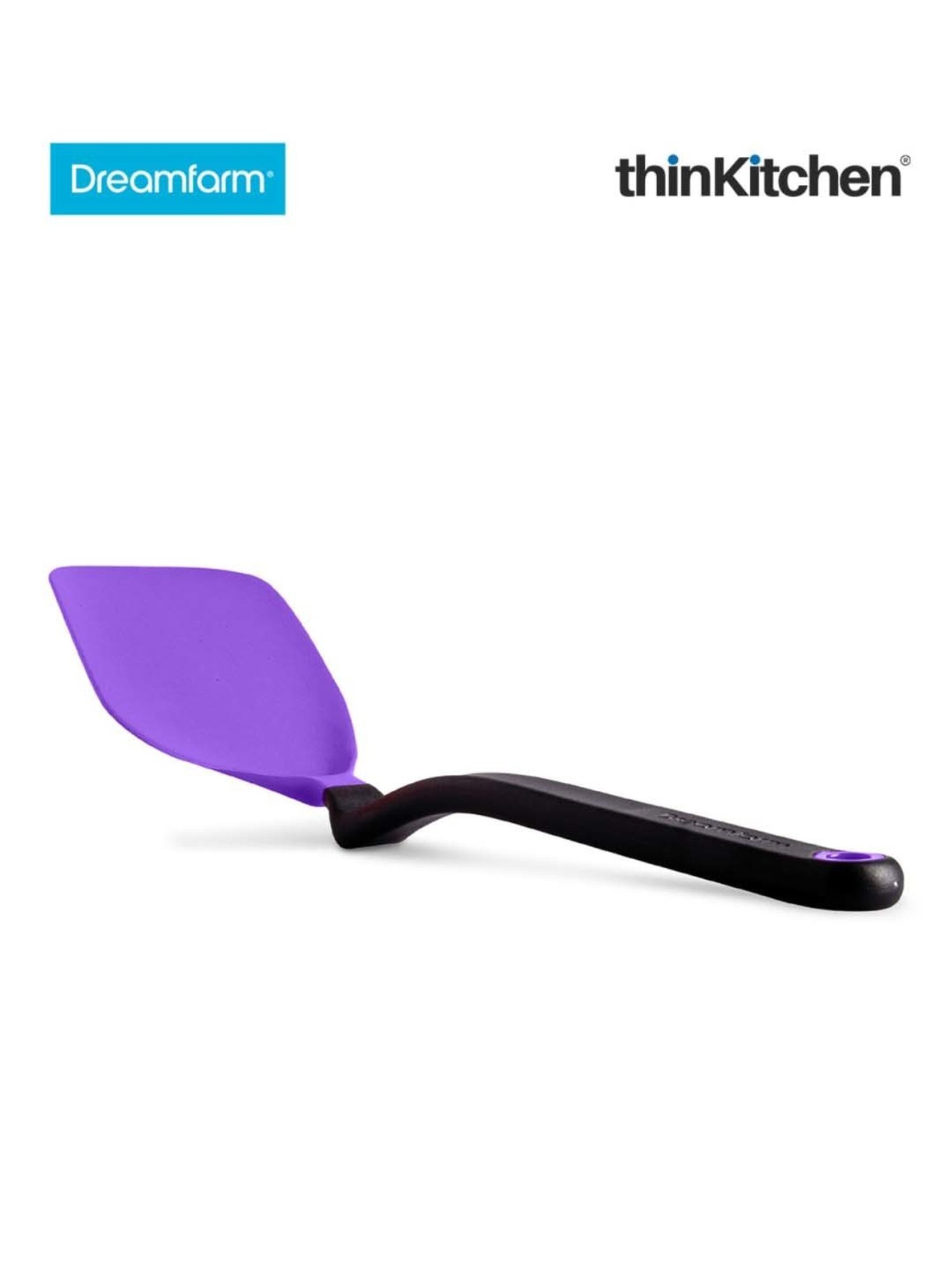 HAZEL Silver Stainless Steel Spatula with Beveled Edge