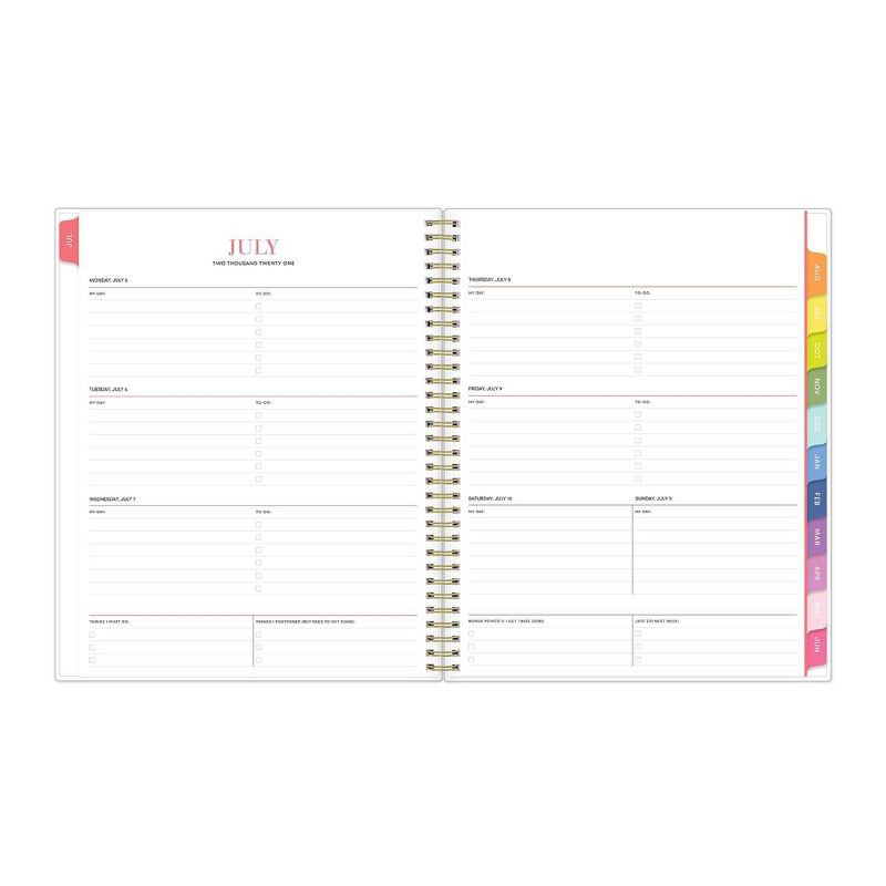2021-22 Academic Planner 8.5" x 11" Flexible Cover Weekly/Monthly Wirebound Skinny Mini - The Home Edit