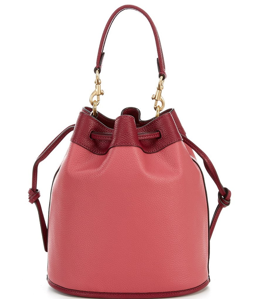Dooney & Bourke Saffiano Collection Drawstring Bucket Bag