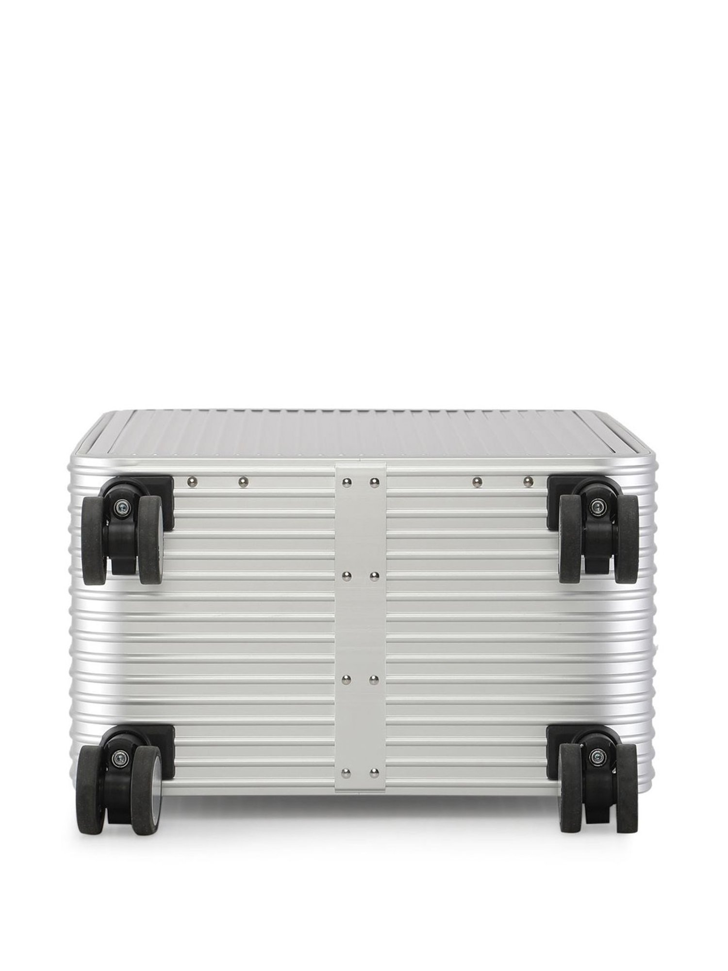 Perquisite Aluminium Trolly Silver Textured Hard Cabin Bag - 56 cm