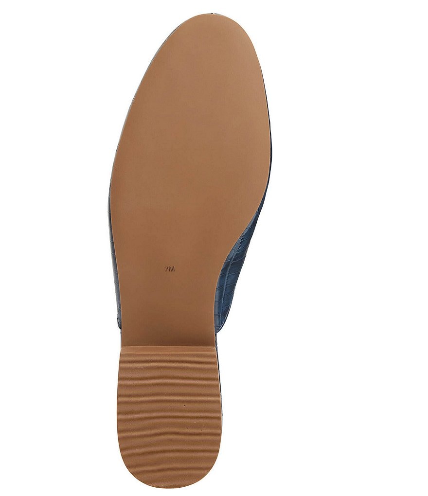 Jack Rogers Delaney Croco Stamped Leather Mules