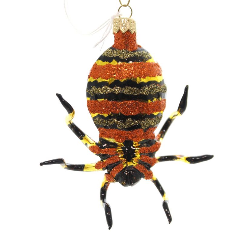 Morawski 4.5" Orange Spider Spooky Black  -  Tree Ornaments