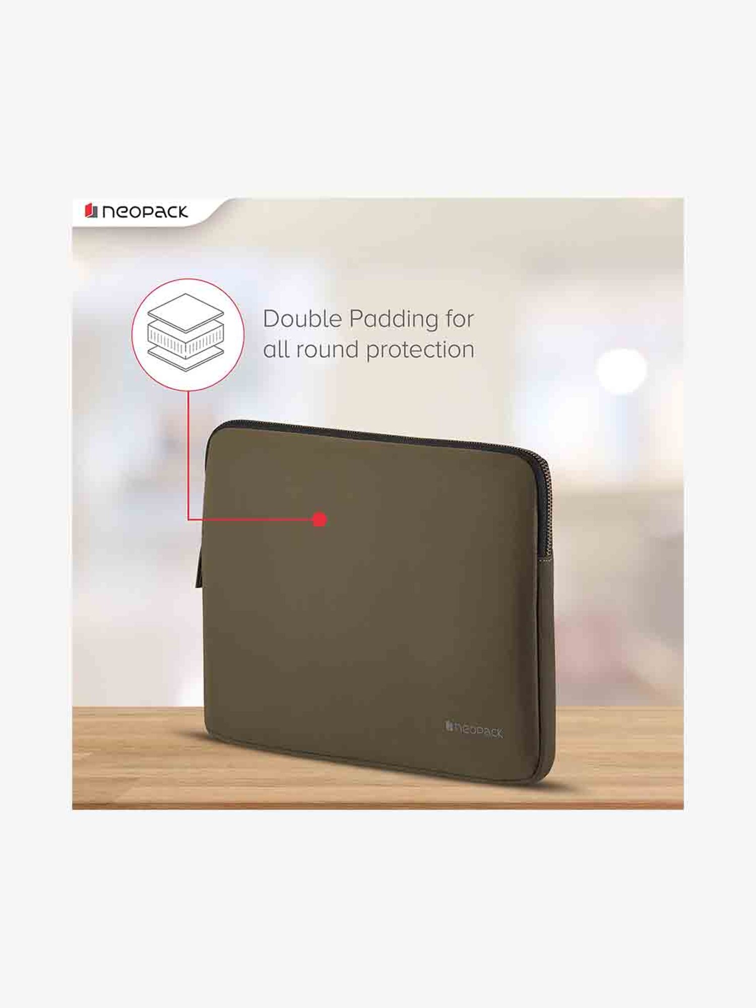 Neopack Stanley Sleeve for all 13.3 Inch Laptops & Macbooks (Olive Green)