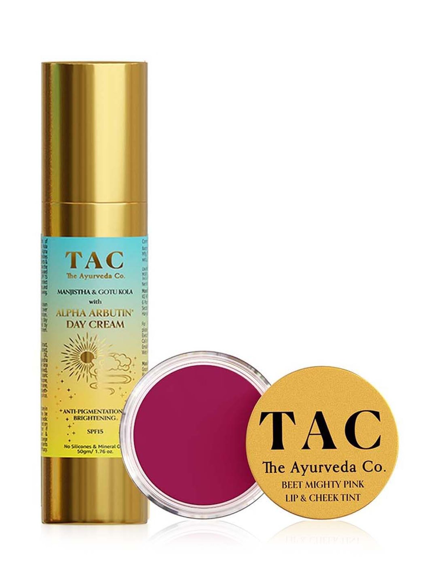TAC - The Ayurveda Co. Beet Lip & Cheek Tint & Day Cream SPF 15