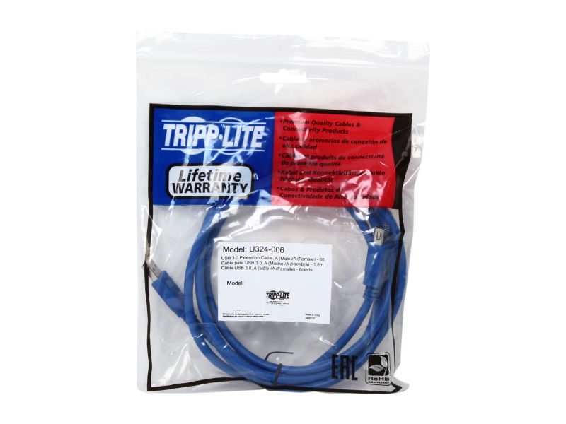 USB Long Extension Cable, USB Cable, USB A to A Cable, White, 9.84 Feet (3 Meters), Cables to Go 26686