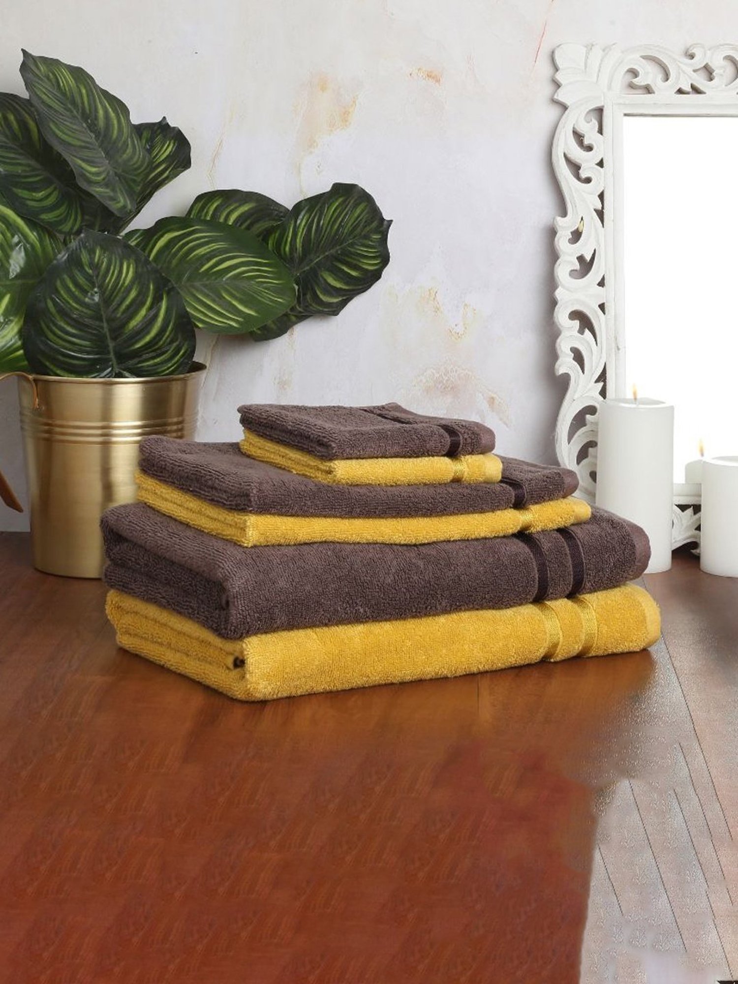 Little Treasure Baby Boy Plush Bathrobe, Chevron Elephant, 0-9 Months