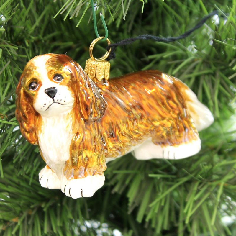 Joy To The World 2.25" Cavalier King Charles Spaniel Ornament Pet Set Dog Companion  -  Tree Ornaments