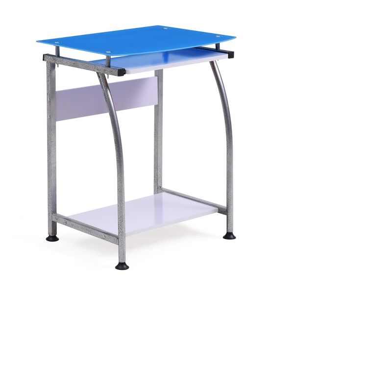 Computer Desk Blue - Hodedah Import